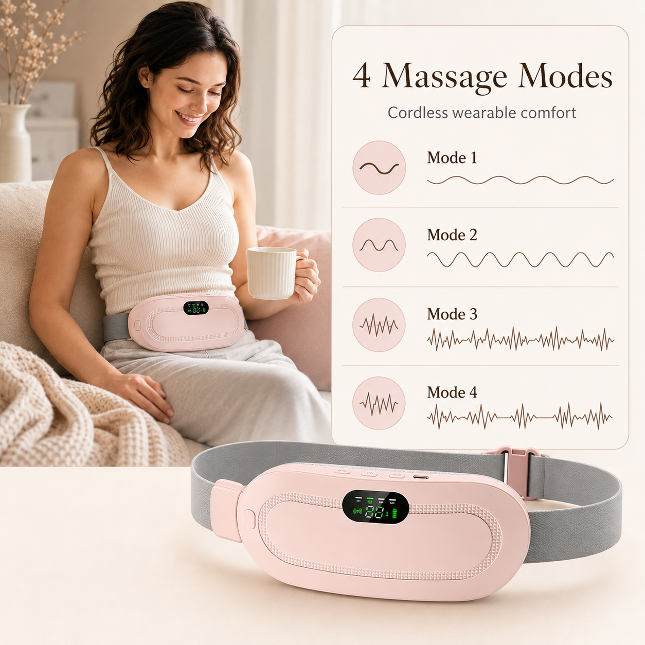The Calm Wrap™ — Cordless Heat + Massage