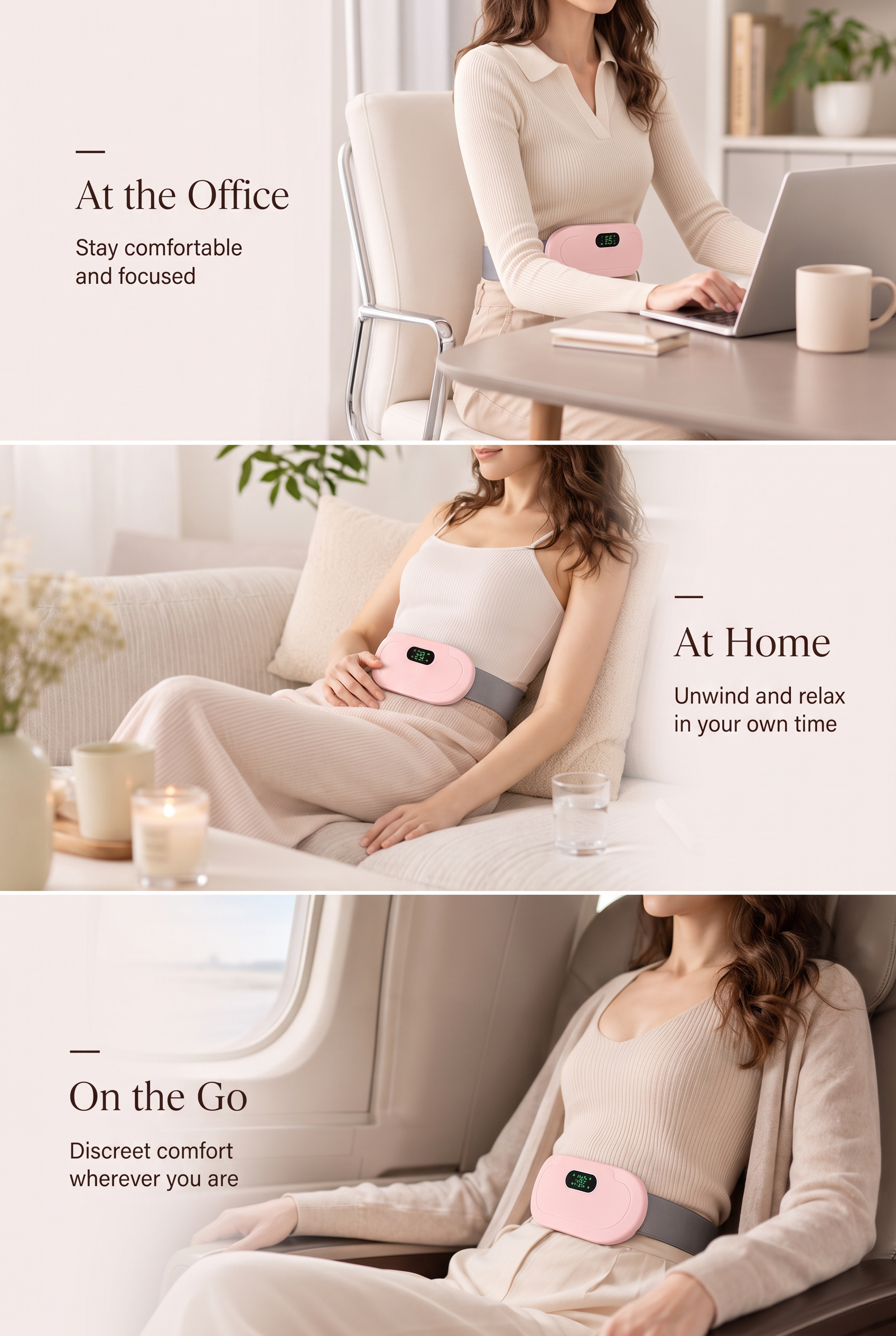 The Calm Wrap™ — Cordless Heat + Massage
