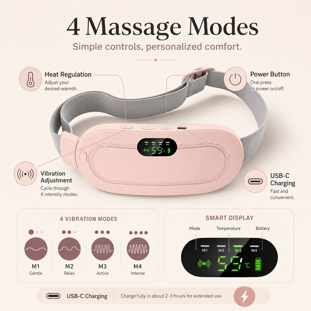 The Calm Wrap™ — Cordless Heat + Massage